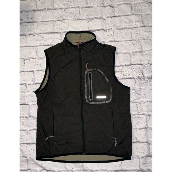 Woolrich Vest Men's‎ Medium Brown Sleeveless Winter Warm EUC - Picture 1 of 6